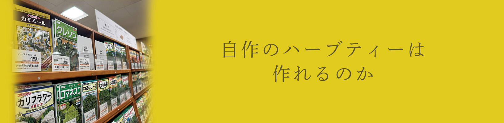 自作のハーブティーは作れるのか
