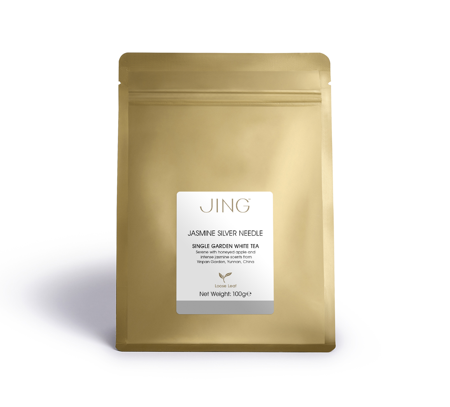 JINGTEA ジンティー ジャスミン シルバーニードル 茶葉 100g | 紅茶通販専門店JING TEA(ジンティー)【公式】