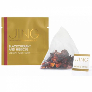 【100袋入り】JINGTEA ジンティー ブラックカラント＆ハイビスカス ティーバッグ