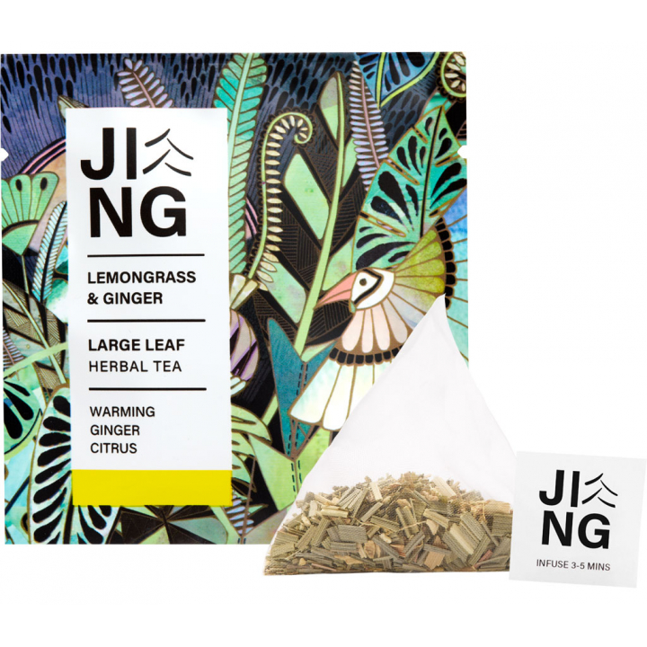 JINGTEA ジンティー レモングラス＆ジンジャー ティーバッグ 10袋