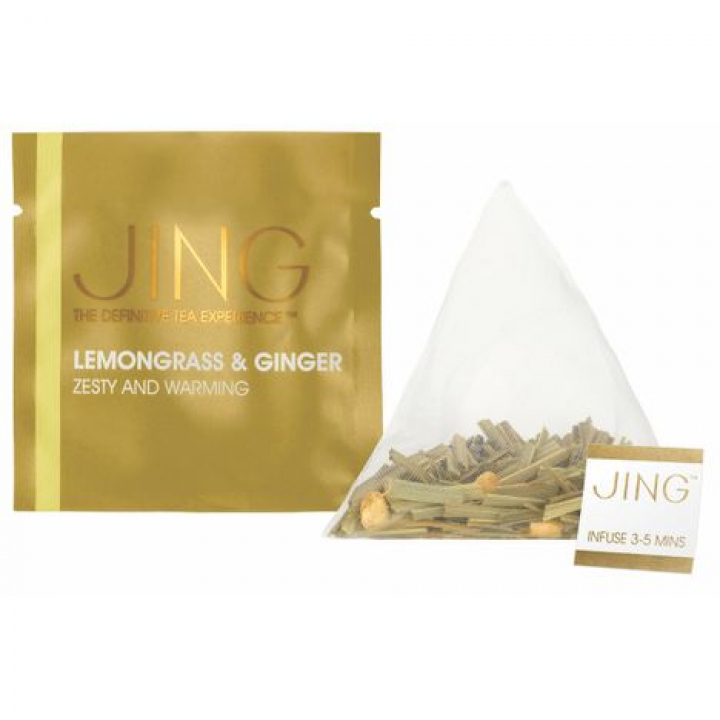 【100袋入り】JINGTEA ジンティー レモングラス＆ジンジャー ティーバッグ