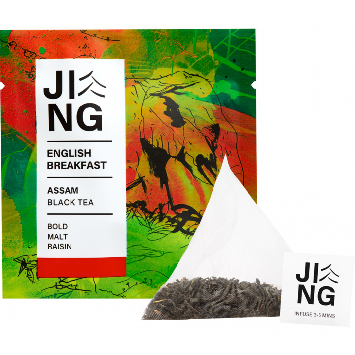JING TEA ジンティー アッサム (イングリッシュ)ブレックファーストティーバッグ 10袋