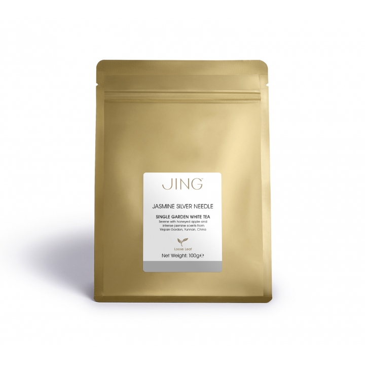 JINGTEA ジンティー ジャスミン シルバーニードル 茶葉 100g